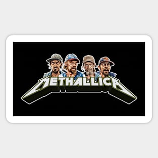 Meth-allica Parody Sticker